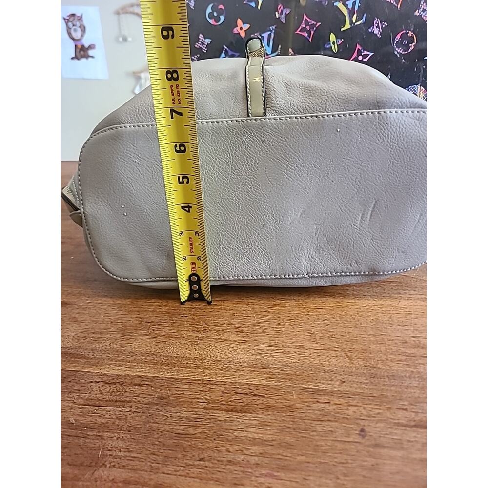 Gussaci Shoulder Handbag Gray Faux Leather - Picture 12 of 16